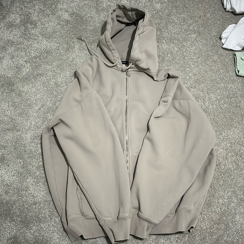 Tan Brandy Melville Full Zip Jacket